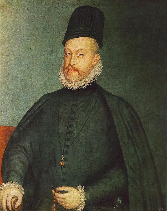 SANCHEZ COELLO, Alonso Portrait of Philip II af Spain oil painting art